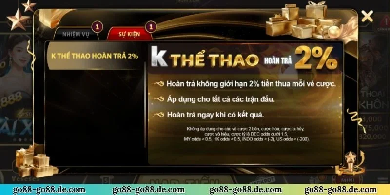 Top 2 khuyến mãi GO88 cực hot không thể bỏ lỡ